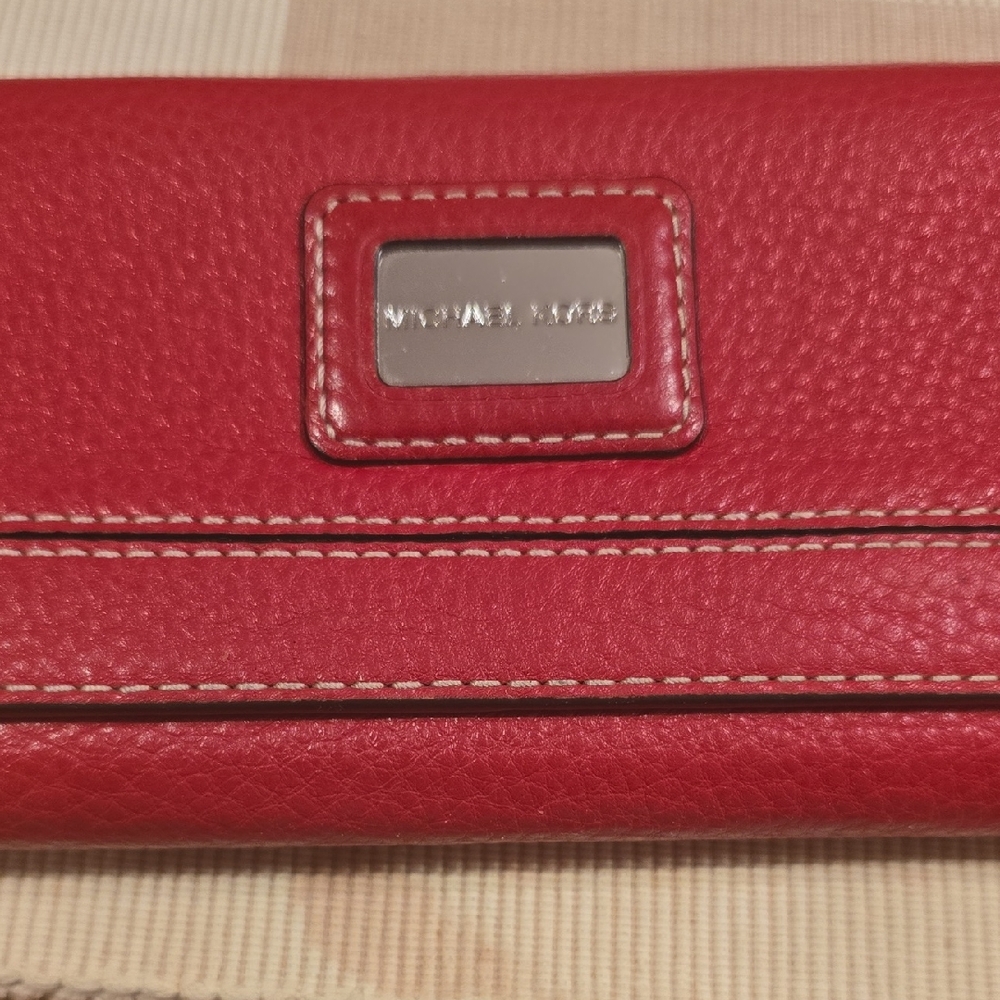 Michael Kors Red Leather Wallet